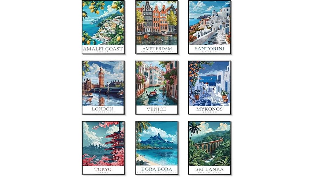 vintage europe city wall art