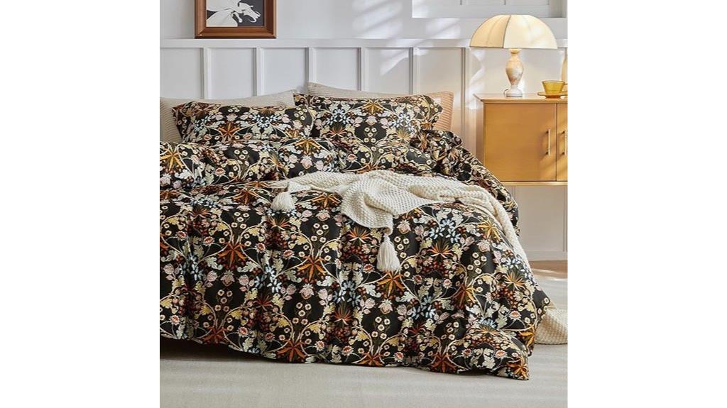 vintage floral duvet set