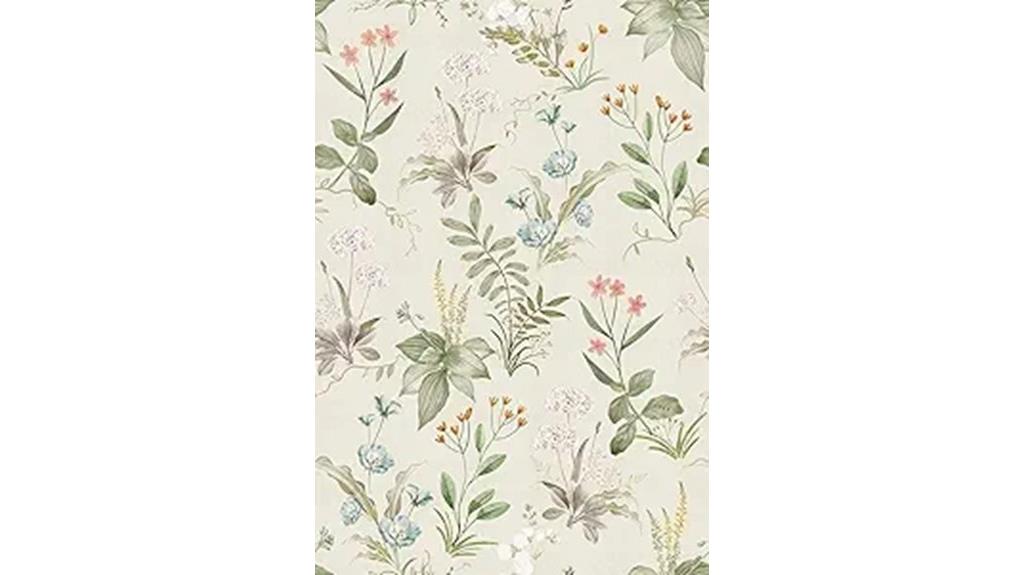 vintage floral wallpaper roll