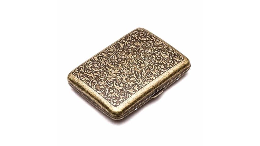vintage metal cigarette case
