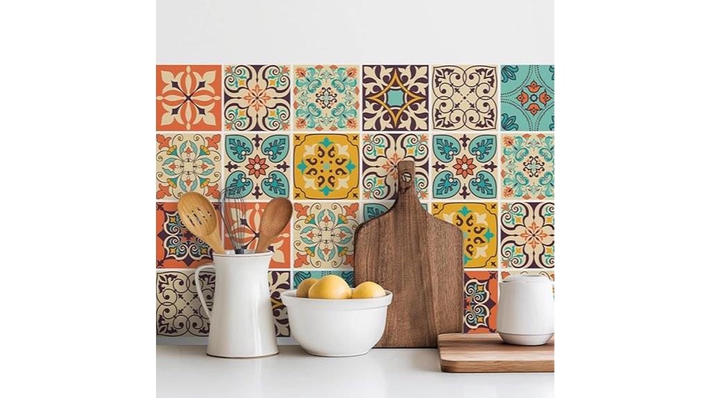 vintage moroccan tile stickers
