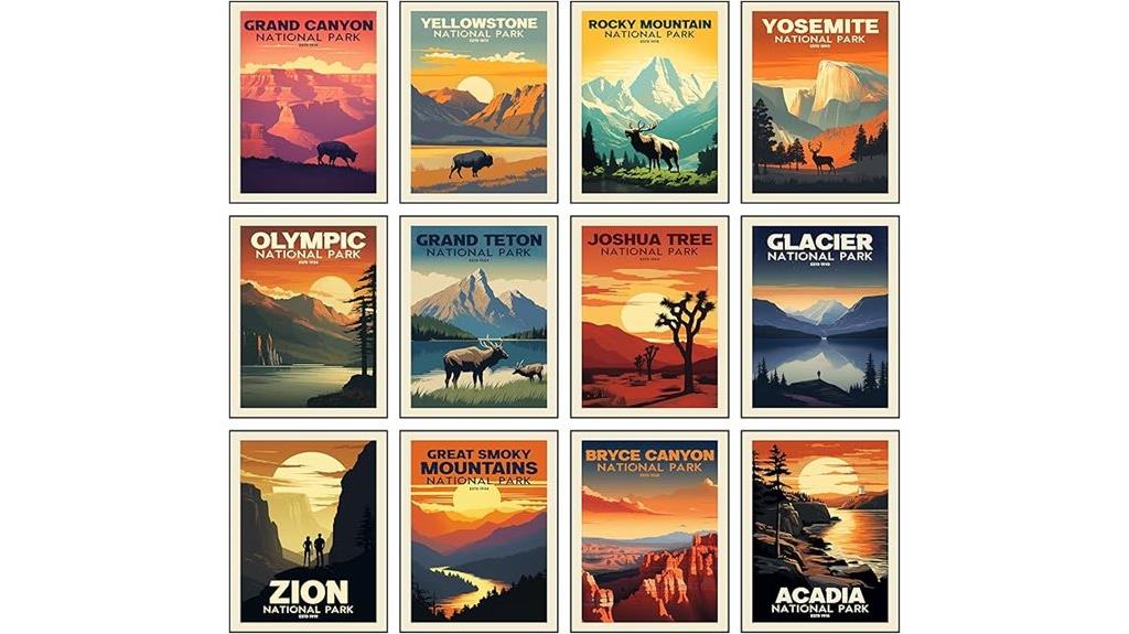 vintage national park posters