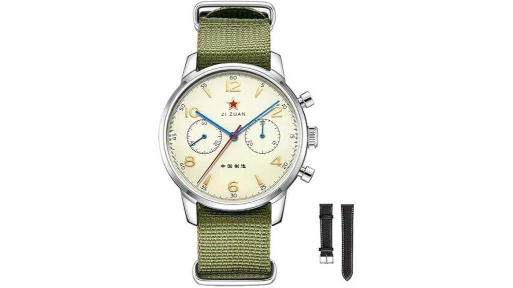 vintage pilot chronograph watch