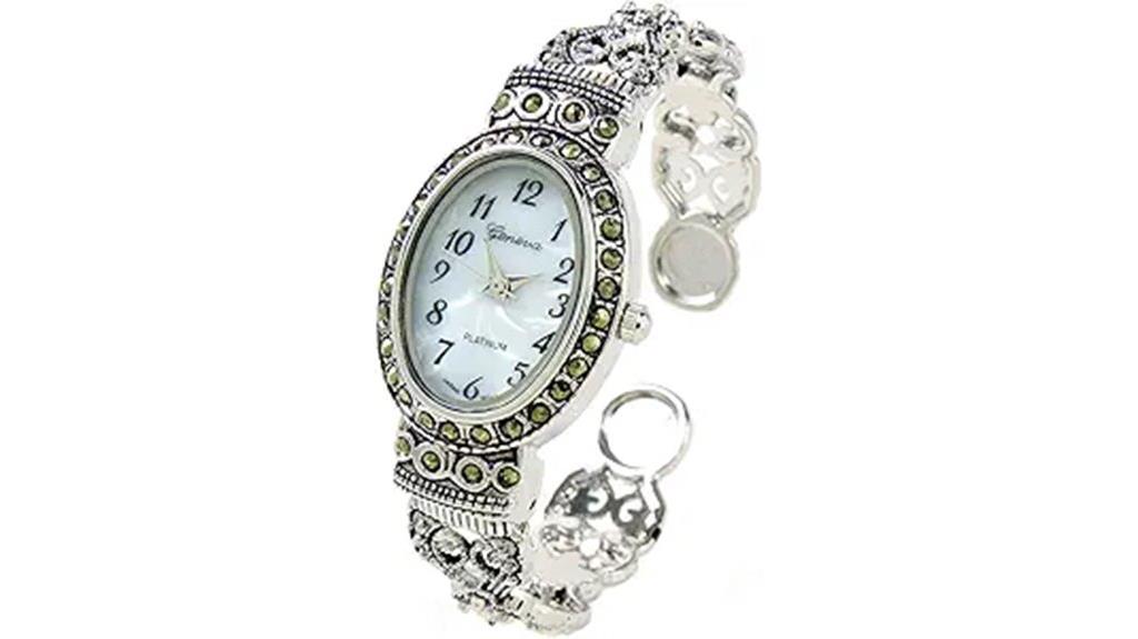 vintage silver marcasite bangle