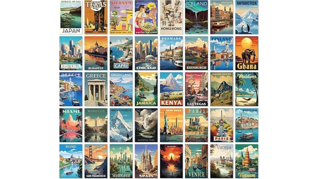 vintage travel poster collection