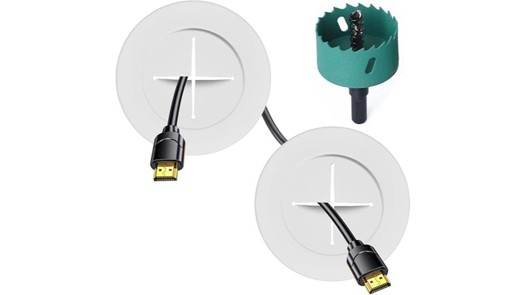 wall mounted tv cable concealment