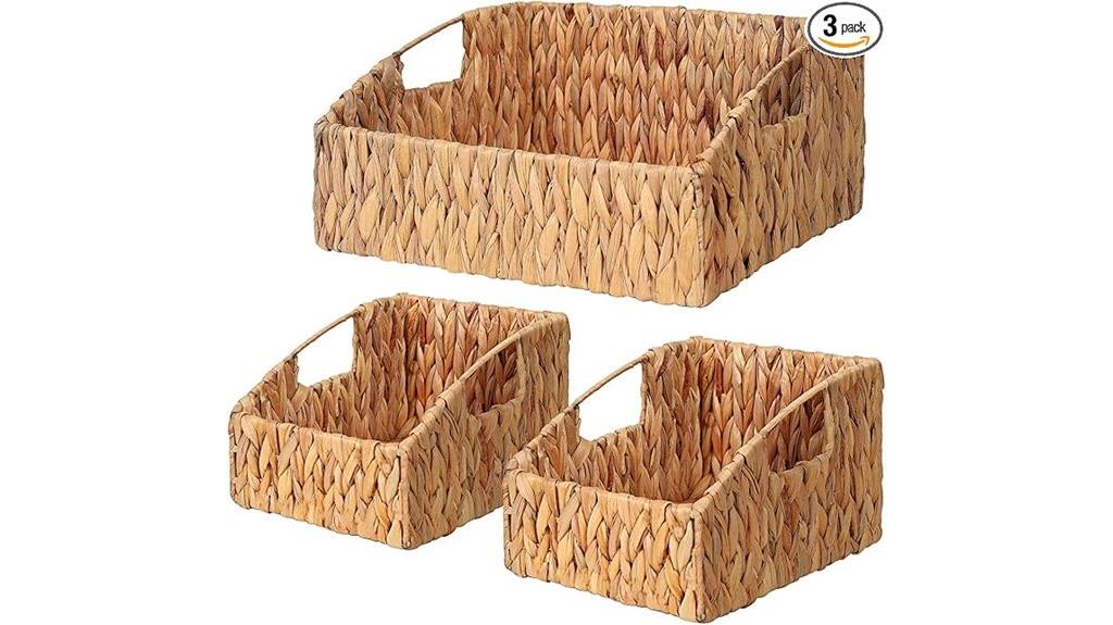 water hyacinth storage baskets
