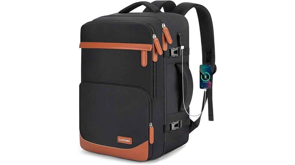 water resistant travel backpack