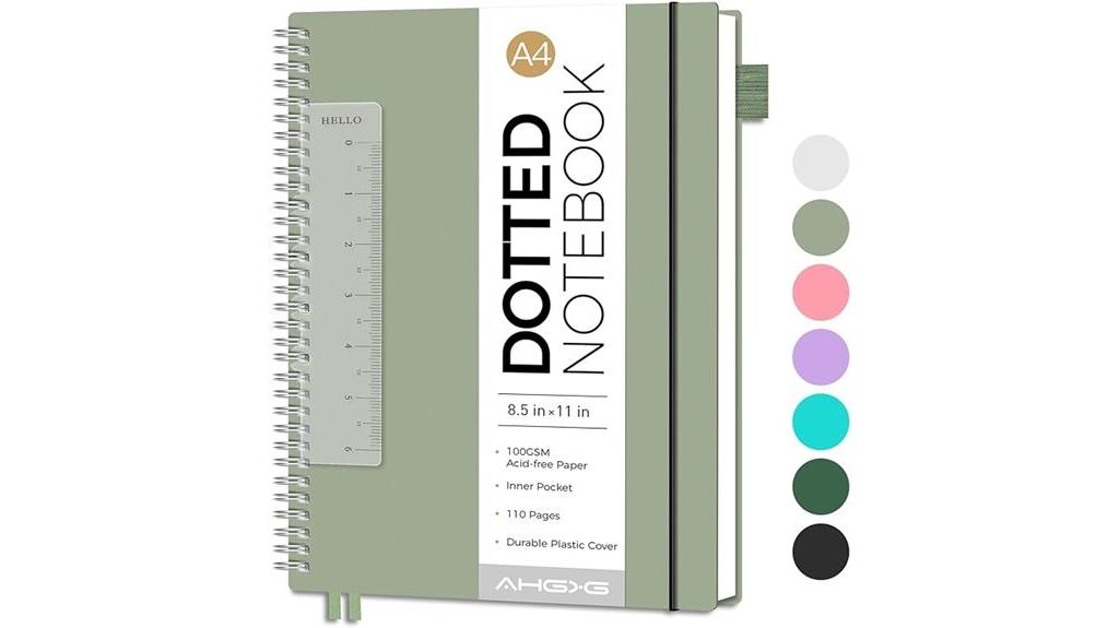waterproof bullet dotted notebook