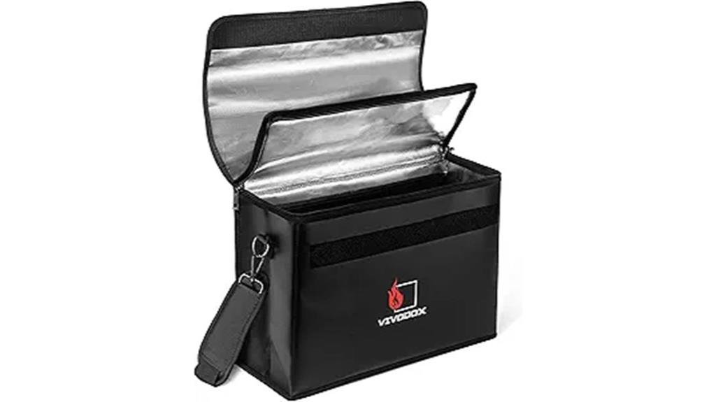 waterproof fireproof document bag