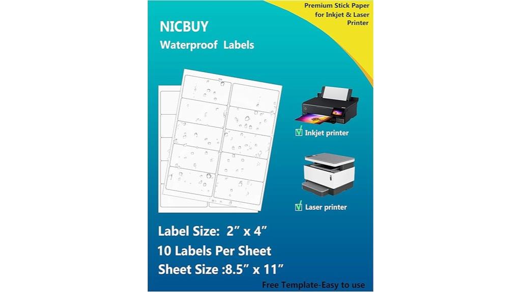 waterproof vinyl bottle labels