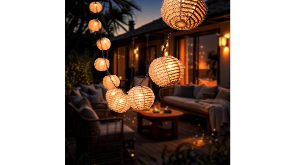 weatherproof outdoor string lights