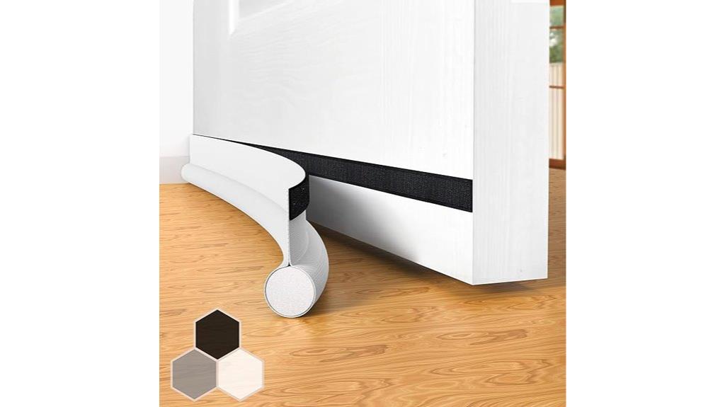 white 37 inch door draft stopper