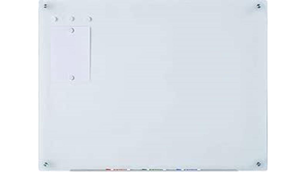 white glass dry erase board