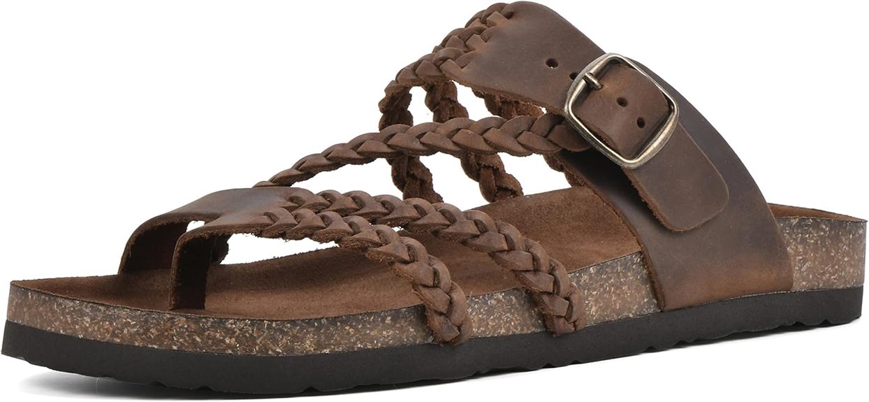white mountain braided sandal