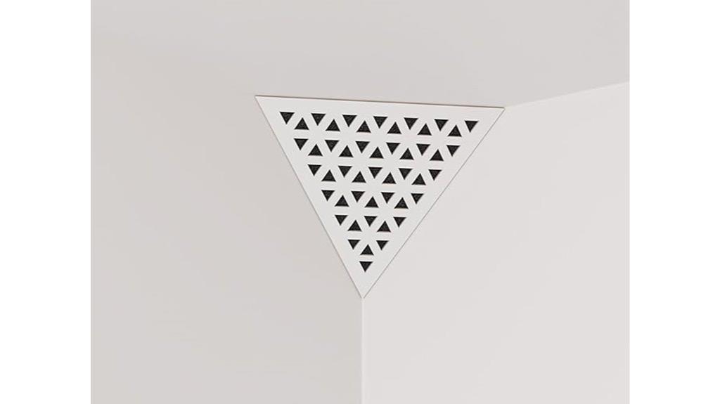 white triangular pyramid bass traps