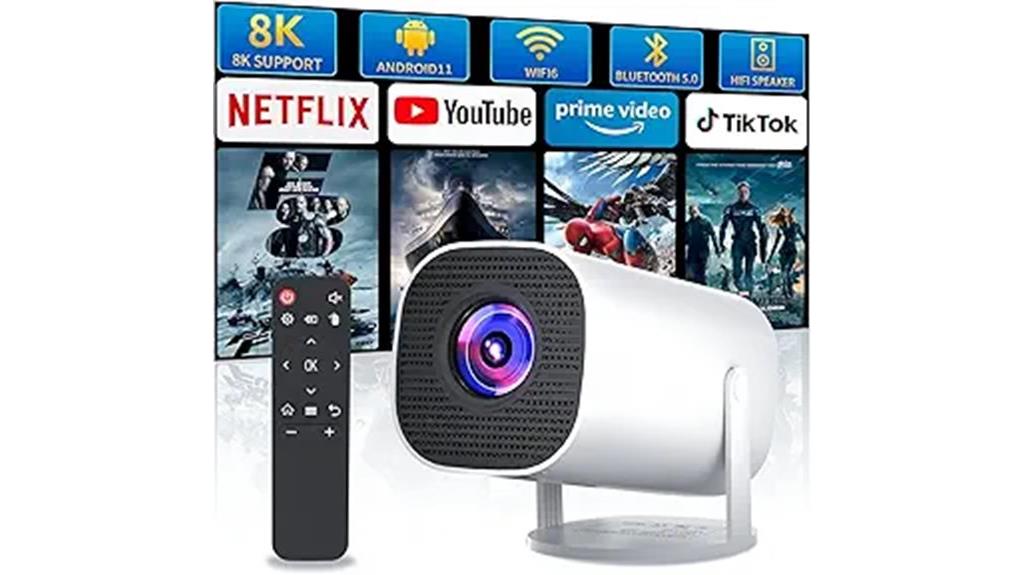 wireless 4k 8k mini projector