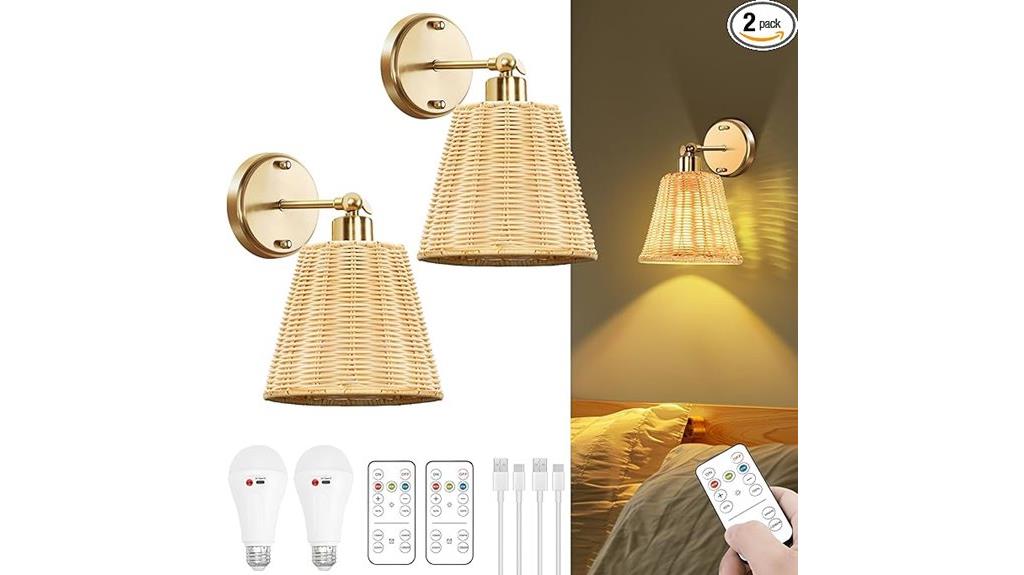 wireless frideko sconce set