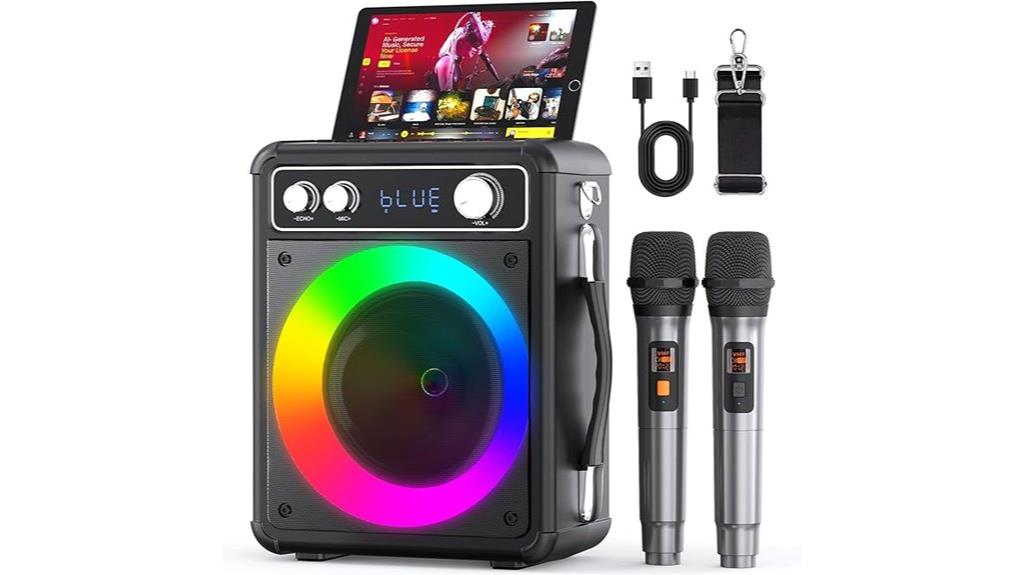 wireless karaoke speaker lights