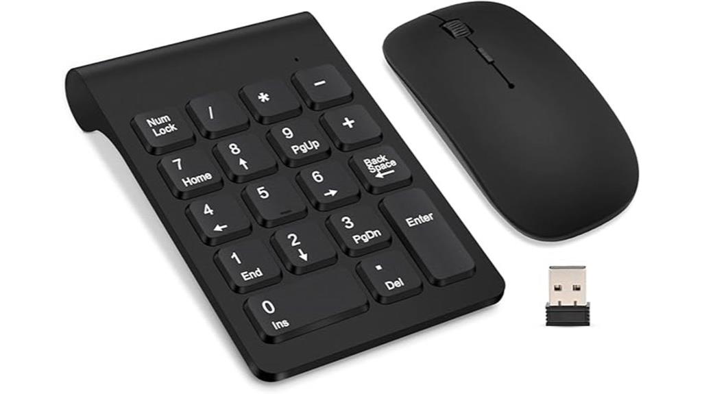 wireless numeric keypad combo