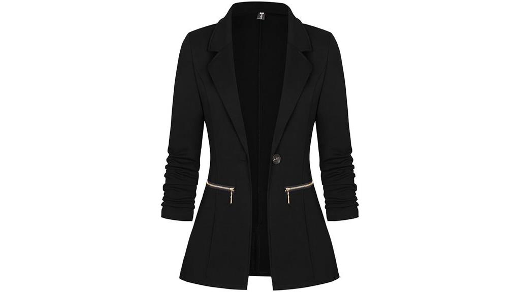women s blazer with zipper