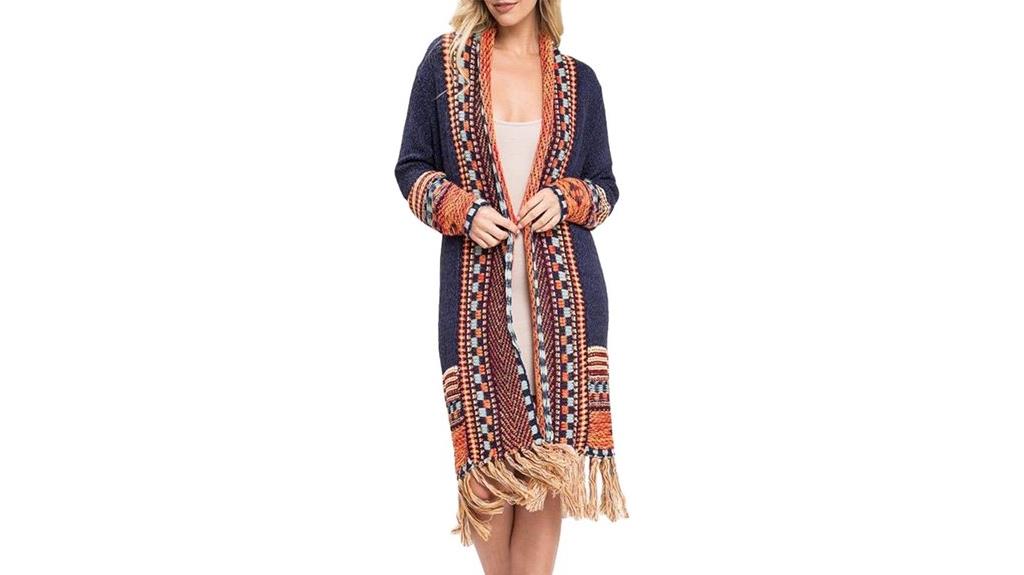 women s boho cardigan sweater