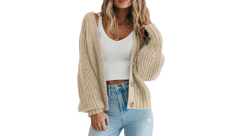 women s chunky knit sweater