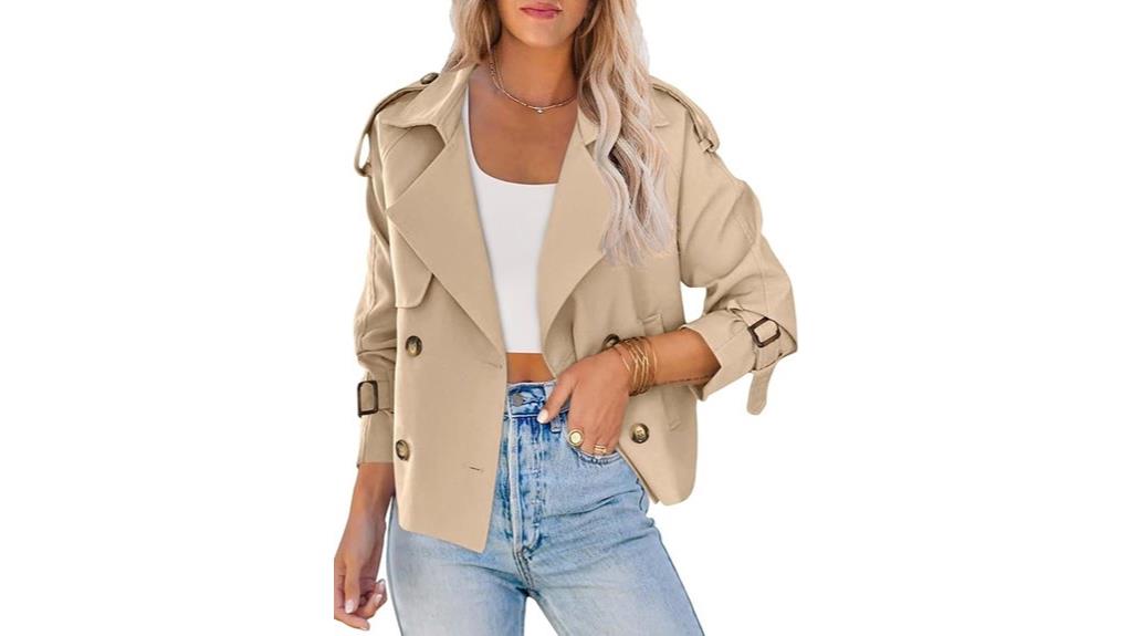 women s double breasted coat