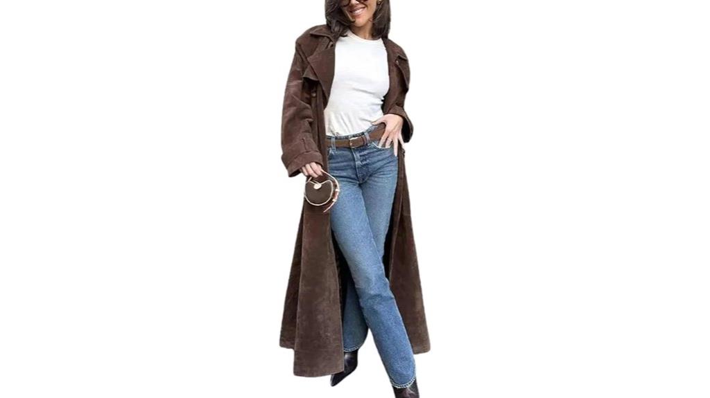 women s faux suede coat