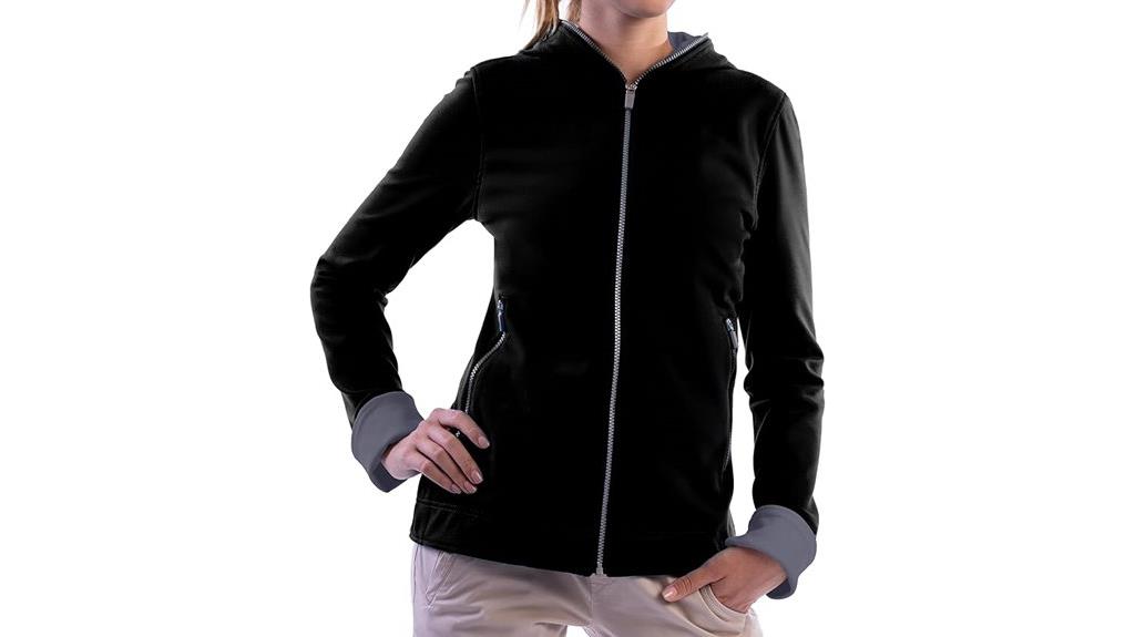 women s glow hoodie with pockets