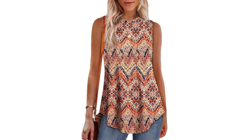 women s high neck tank top