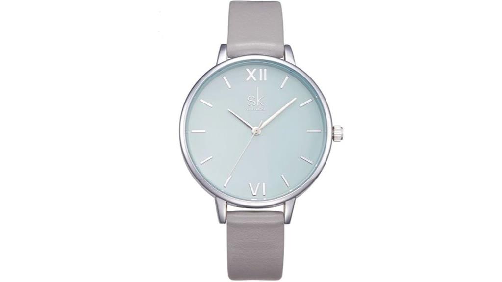women s leather wristwatch