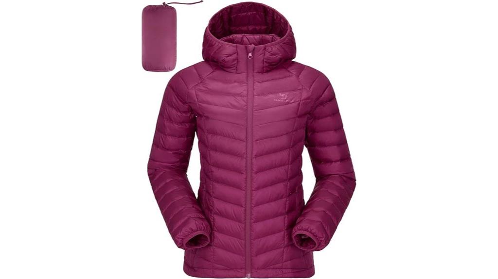 women s lightweight hooded puffer