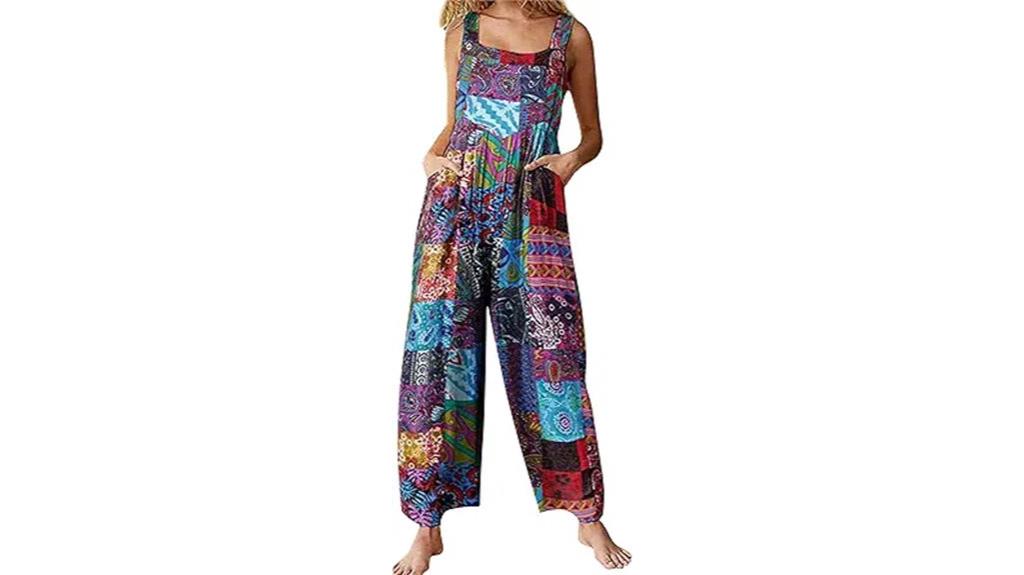 women s patchwork jumpsuit