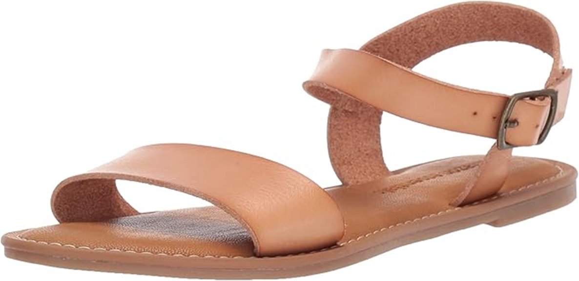 women s two strap buckle sandal