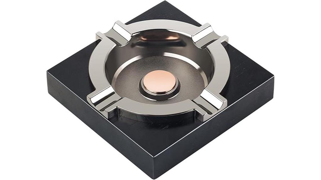 wooden cigar ashtray