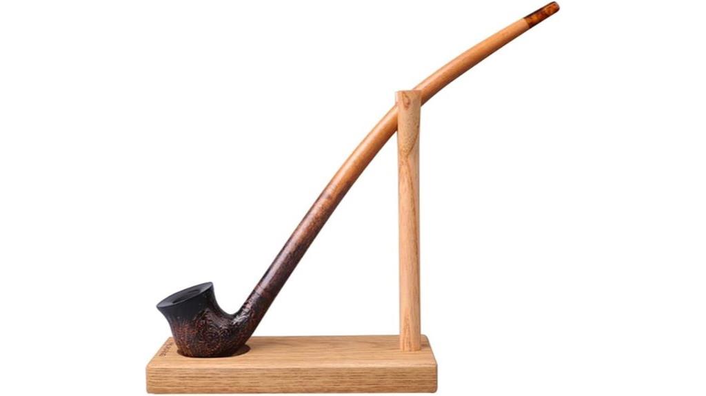 wooden pipe storage rack