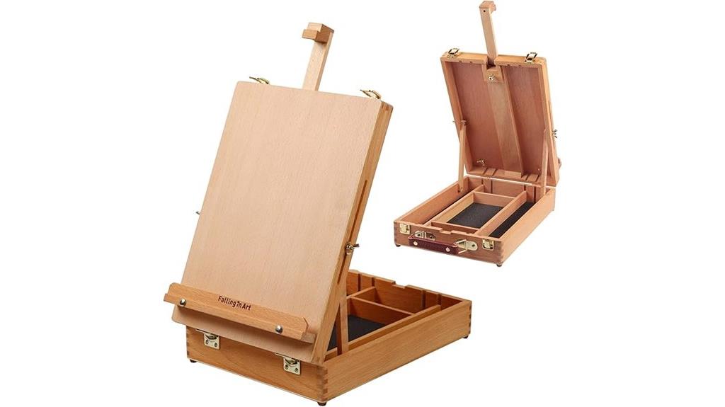 wooden tabletop easel