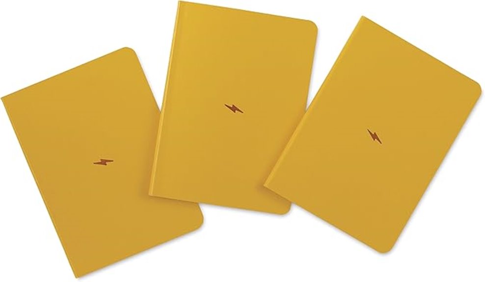 yellow pocket journal pack