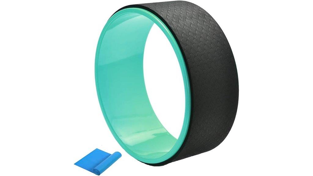 yoga wheel with bands