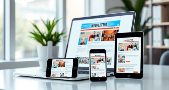 adaptive email newsletter layout