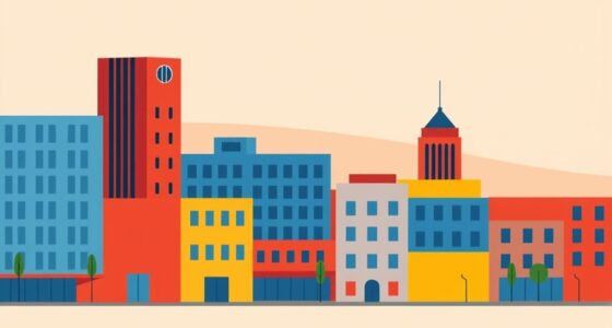 bold shapes limited palette