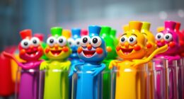 colorful mascot packaging design