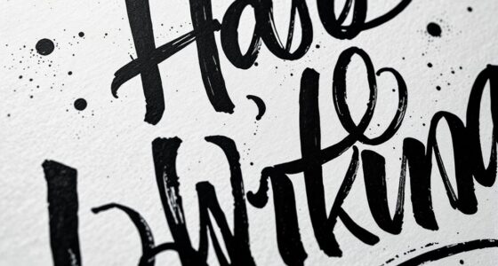 expressive typographic illustration