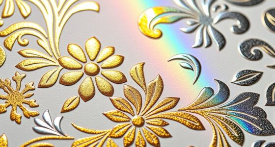 foil embossing holographic effects
