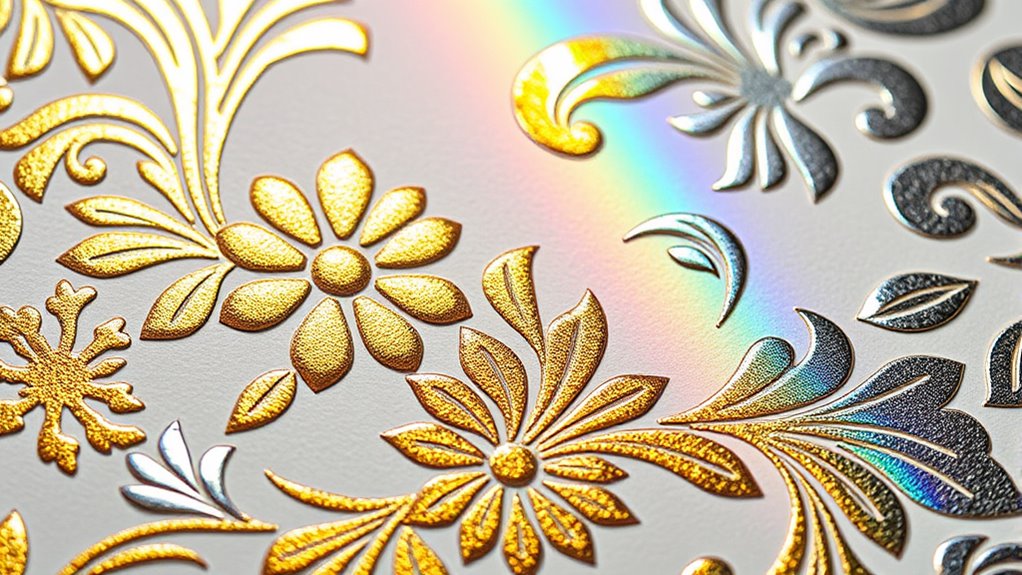 foil embossing holographic effects