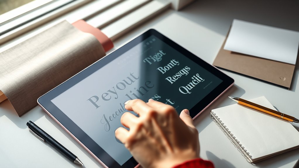 fonts reflect brand identity