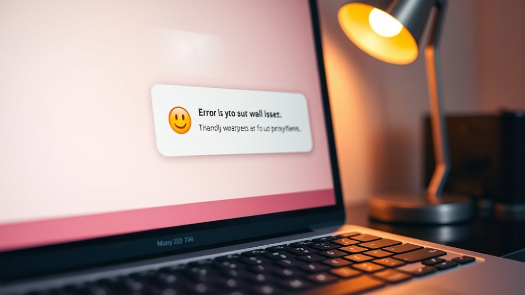 helpful empathetic error communication