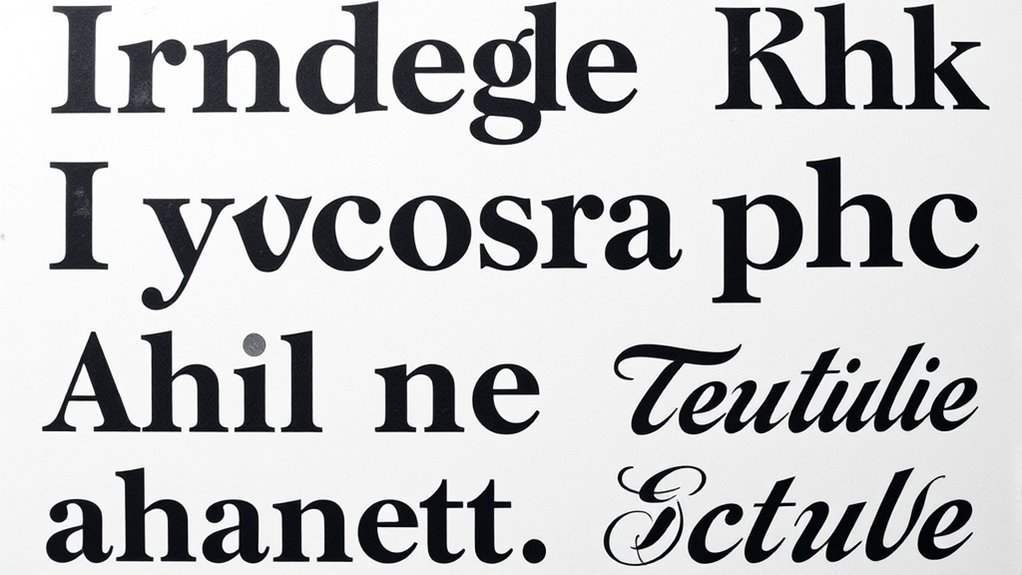 legibility across font sizes