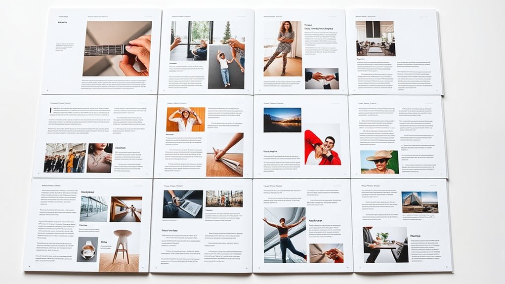 multi page grid layouts